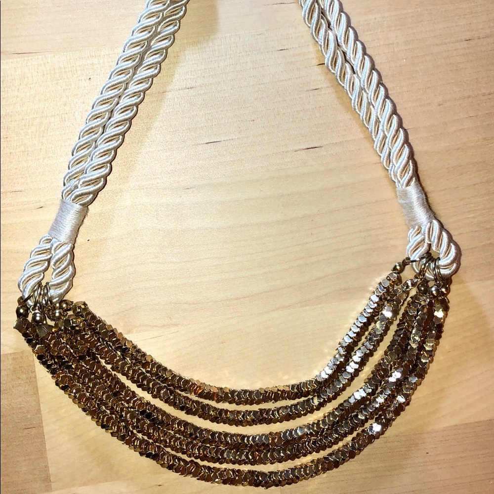Banana Republic Rope and Gold Necklace